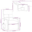 vidaXL Massage Recliner Chair in Dark Green