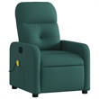 vidaXL Massage Recliner Chair in Dark Green