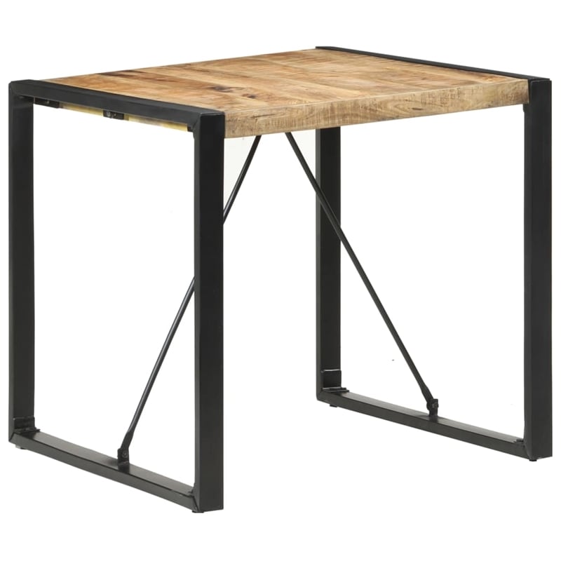 vidaXL Rough Mango Wood  Dining Table in Brown