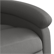 vidaXL Leather Electric Stand Up Recliner Chair in Gray