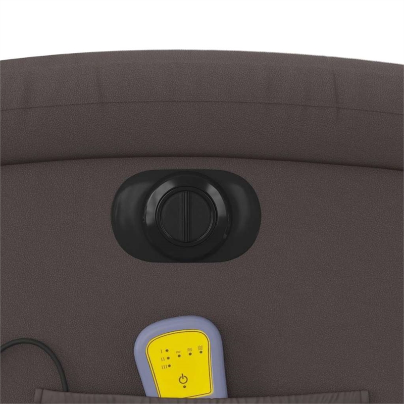 vidaXL Electric Stand Up Massage Recliner Chair in Dark Brown