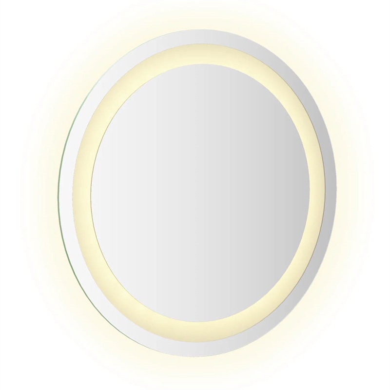 vidaXL Medium LED Bathroom Mirror in Transparent/Clear