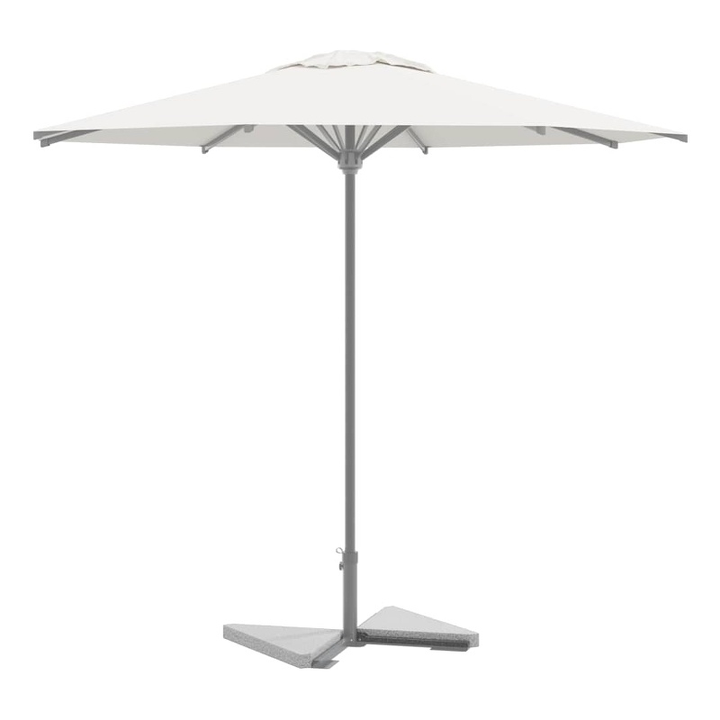 vidaXL Compact Granite Umbrella Weight Plate in Grey