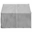 vidaXL Galvanized Steel Large Outdoor Dog Kennel in Silver
