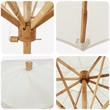 vidaXL Garden Parasol in Cream White