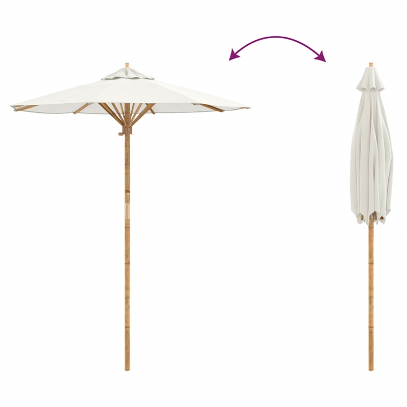 vidaXL Garden Parasol in Cream White