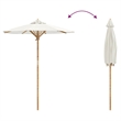 vidaXL Garden Parasol in Cream White