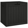 vidaXL Polypropylene Garden Storage Box in Black