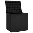 vidaXL Polypropylene Garden Storage Box in Black