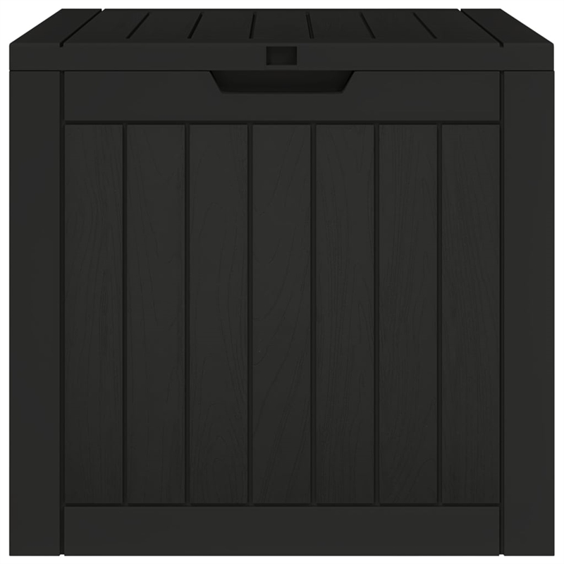 vidaXL Polypropylene Garden Storage Box in Black