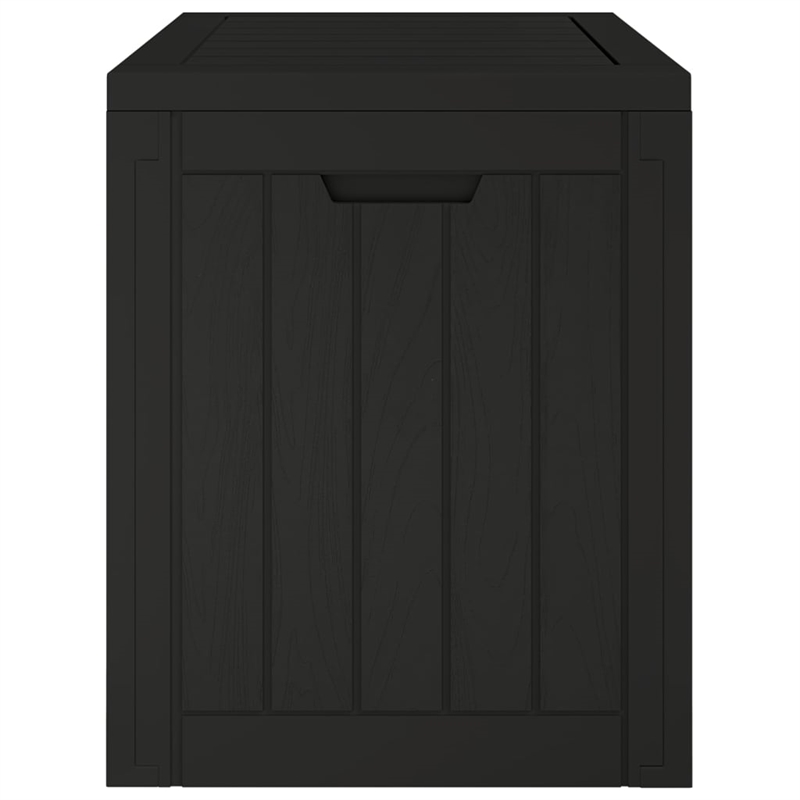vidaXL Polypropylene Garden Storage Box in Black