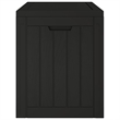vidaXL Polypropylene Garden Storage Box in Black