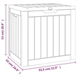 vidaXL Polypropylene Garden Storage Box in Black