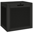 vidaXL 312. Gallon Polypropylene Garden Storage Box in Black