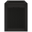 vidaXL 312. Gallon Polypropylene Garden Storage Box in Black
