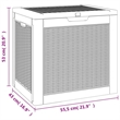 vidaXL 312. Gallon Polypropylene Garden Storage Box in Black
