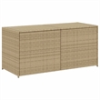vidaXL 74.4 Gal PE Rattan Garden Storage Box in Mix Beige