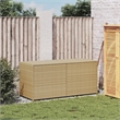 vidaXL 74.4 Gal PE Rattan Garden Storage Box in Mix Beige