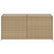 vidaXL 74.4 Gal PE Rattan Garden Storage Box in Mix Beige