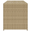 vidaXL 74.4 Gal PE Rattan Garden Storage Box in Mix Beige