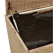 vidaXL 74.4 Gal PE Rattan Garden Storage Box in Mix Beige