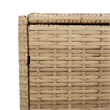 vidaXL 74.4 Gal PE Rattan Garden Storage Box in Mix Beige