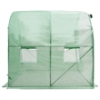 vidaXL Galvanized Steel Medium Greenhouse in Green