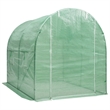 vidaXL Galvanized Steel Medium Greenhouse in Green