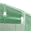 vidaXL Galvanized Steel Medium Greenhouse in Green