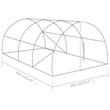 vidaXL Galvanized Steel Greenhouse in Green Polyethylene