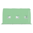 vidaXL Galvanized Steel Greenhouse in Green Polyethylene