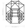 vidaXL Powder-Coated Steel 89.4 x 87.8