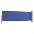 vidaXL Side Awning in Blue and Grey