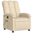 vidaXL Fabric Massage Recliner Chair in Cream