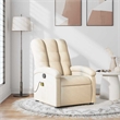 vidaXL Fabric Massage Recliner Chair in Cream