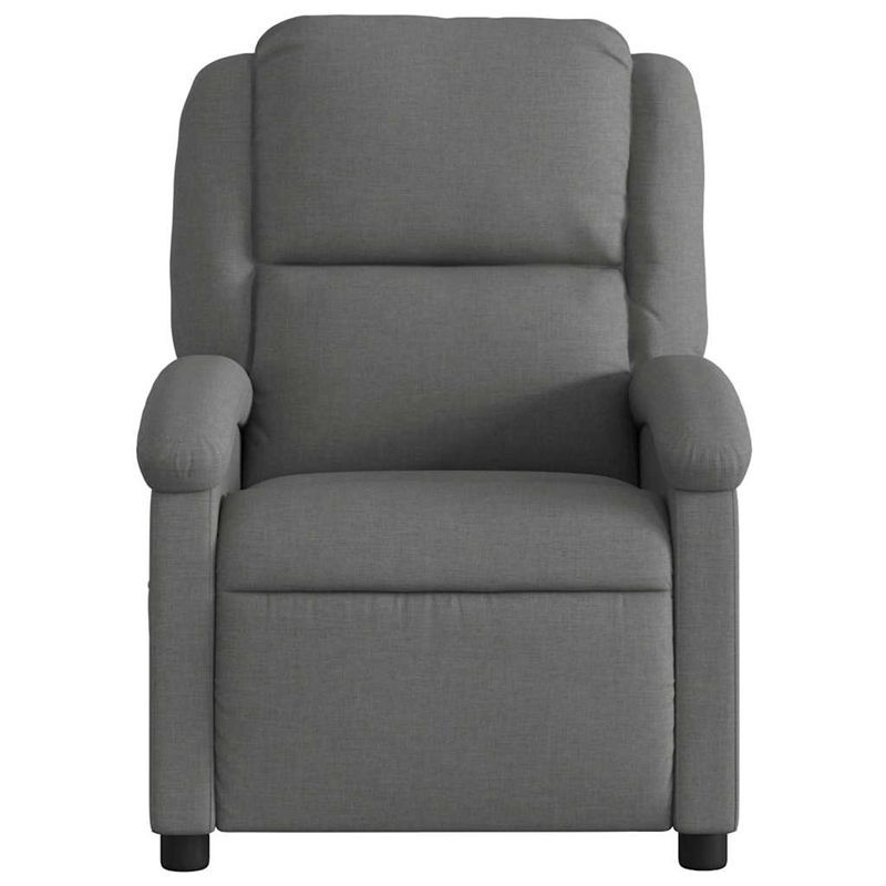 vidaXL Fabric Recliner Chair in Dark Grey