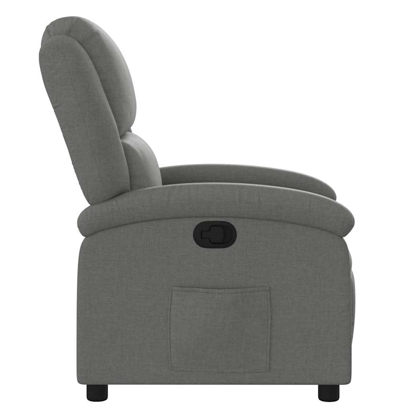 vidaXL Fabric Recliner Chair in Dark Grey