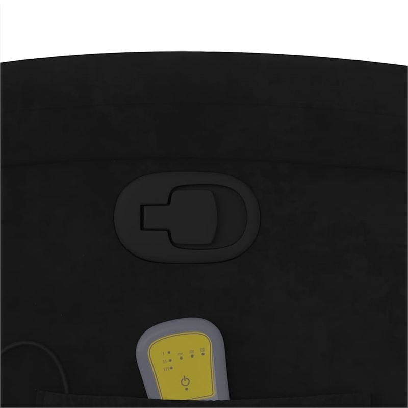 vidaXL Velvet Massage Recliner Chair in Black