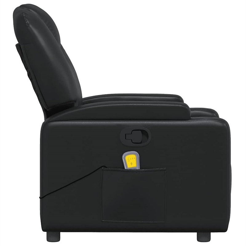 vidaXL Massage Recliner Chair in Black