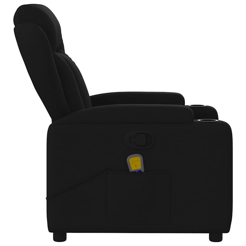 vidaXL Massage Recliner Chair in Black