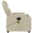 vidaXL Faux Leather Massage Recliner Chair in Cream