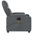 vidaXL Faux Leather Massage Recliner Chair in Grey