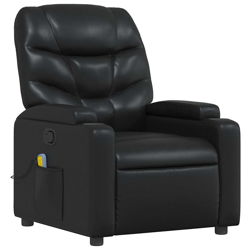 vidaXL Massage Recliner Chair in Black