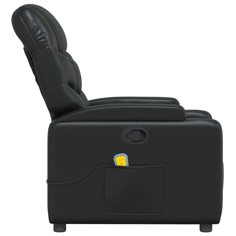 vidaXL Massage Recliner Chair in Black