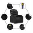 vidaXL Massage Recliner Chair in Black