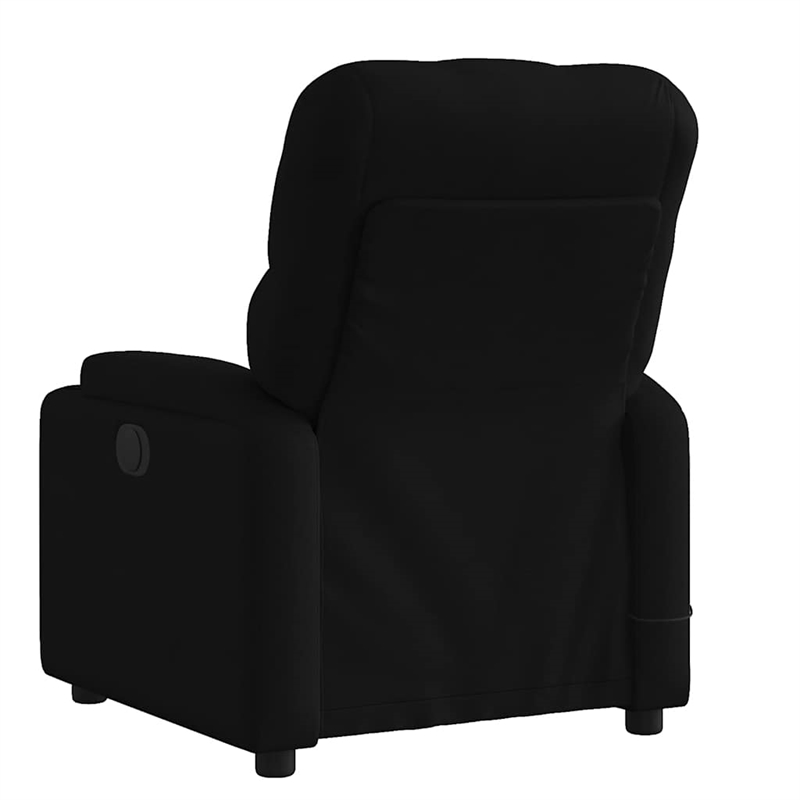 vidaXL Fabric Massage Recliner Chair in Black