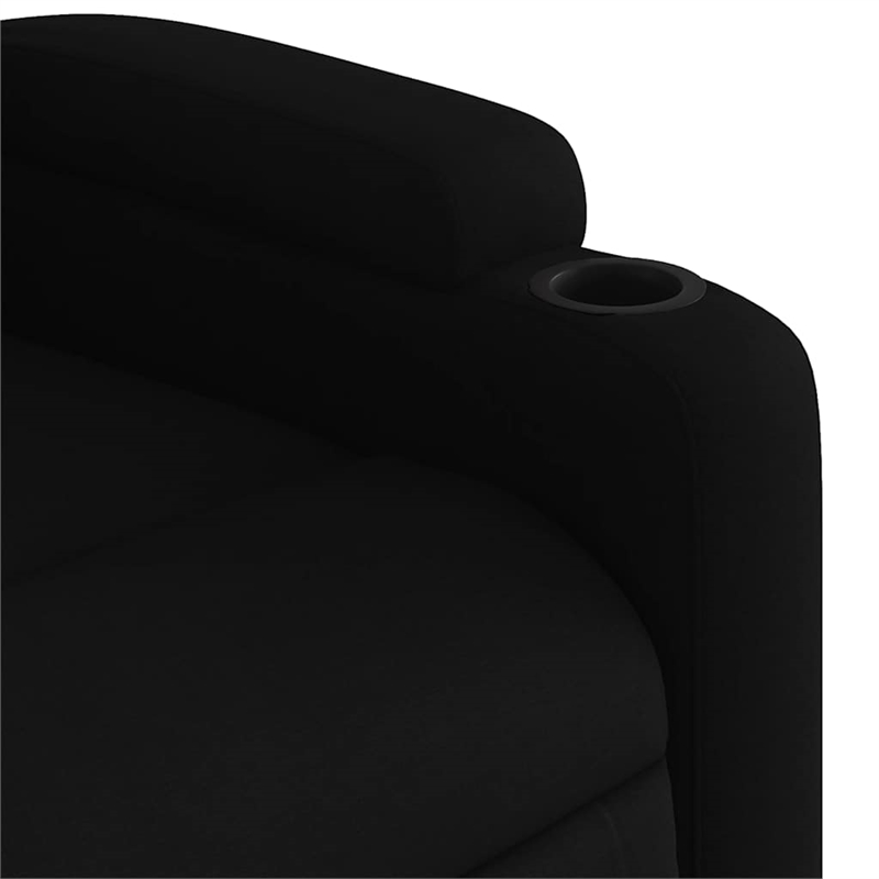 vidaXL Fabric Massage Recliner Chair in Black