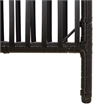 vidaXL Room Divider 6 Panels Poly Rattan in Black