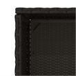 vidaXL PE Rattan Garden Storage Cabinet in Black