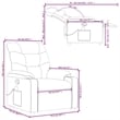 vidaXL Massage Recliner Chair in Dark Grey